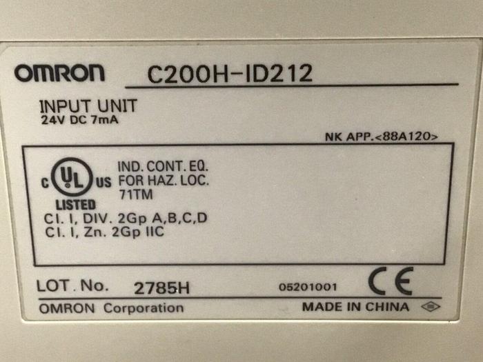 Used OMRON Input Module C200H-ID212 #122619