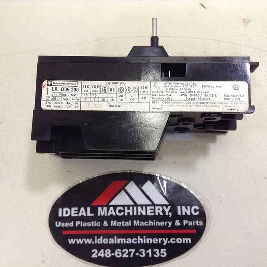 Used TELEMECANIQUE Overload Relay LR3D09308 #75971