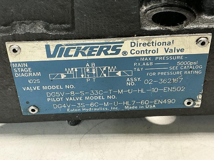 Used VICKERS DG4V-3S-6C-M-U-HL7-60-EN490