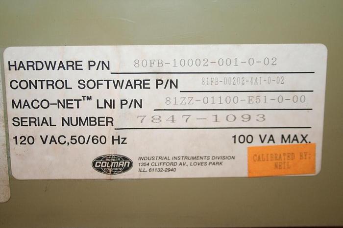 Used BARBER COLMAN Positioning Module MACO 8000 80FB-10002-001-0-02 Used