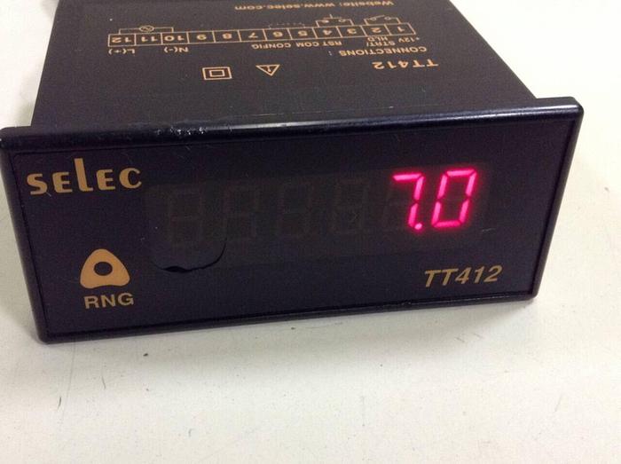 Used SELEC Totaliser Timer TT412 #86288