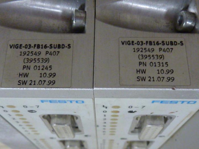 Used FESTO Control Block w/ Valves IFB8-03 #52790