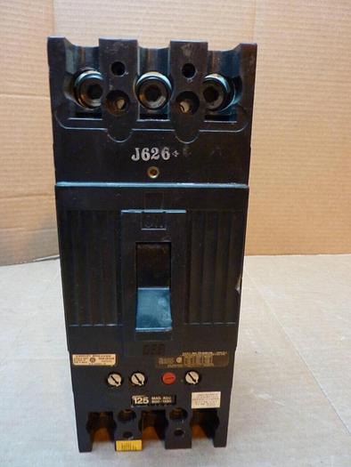 Used GENERAL ELECTRIC / GE 125 Amp Circuit Breaker J236125 #25753