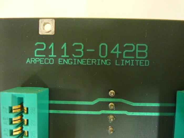 Used ARPECO Circuit Board 2113-042B #47665