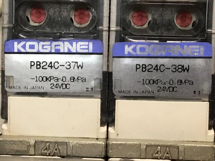 Used KOGANEI Manifold w/ Valves PBM5P-9W Used