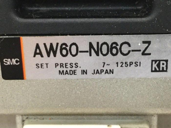 Used SMC Filter Regulator Modular Set Press AW60-N06C-Z #110923