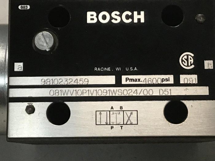 Used BOSCH Valve 9810232459 081WV10P1V1091WS024/00D51 Used