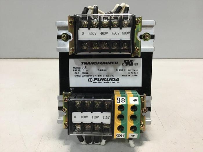 Used FUKUDA 0.5 kVA Transformer ULE #125194