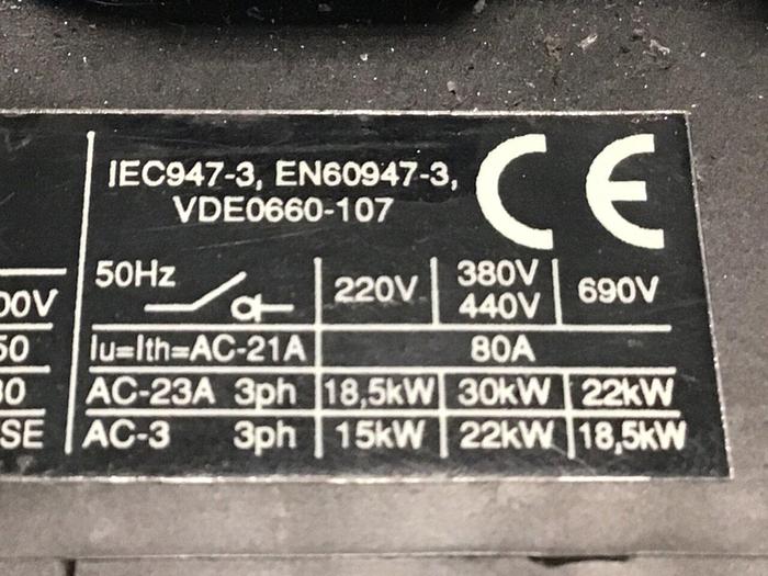 Used KRAUS & NAIMER Manual Motor Controller KG80 #123261