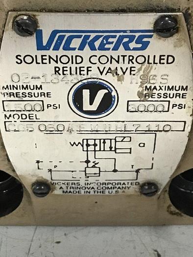 Used VICKERS Valve CG5060AFMUHL7110 #134331