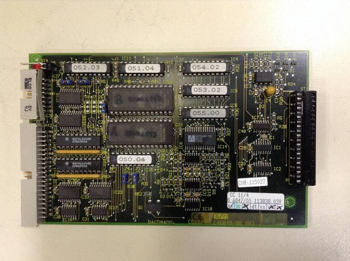 Used BACHMANN Circuit Board CC11/4 E06048/00 002 Used