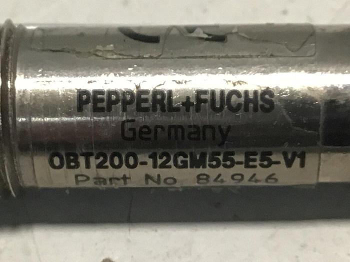 Used PEPPERL & FUCHS Proximity Sensor OBT200-12GM55-E5-V1 #115167
