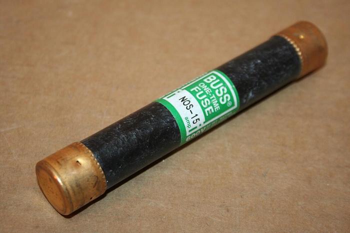 Used BUSSMANN 15 Amp Fuse NOS-15 Used