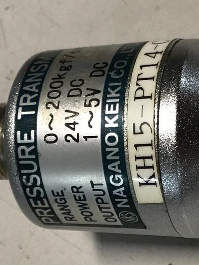 Used NAGANO Pressure Transducer KH15-PT14-C-200-0.5 #126571