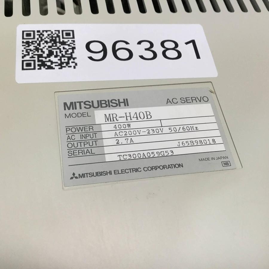 Used MITSUBISHI AC Servo Drive MR-H40B Used
