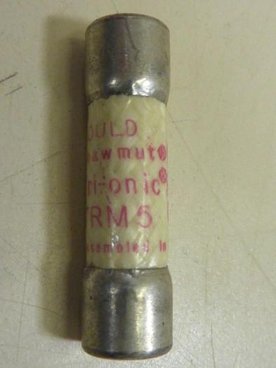 Used FERRAZ SHAWMUT 5 Amp Fuse TRM5 #62354