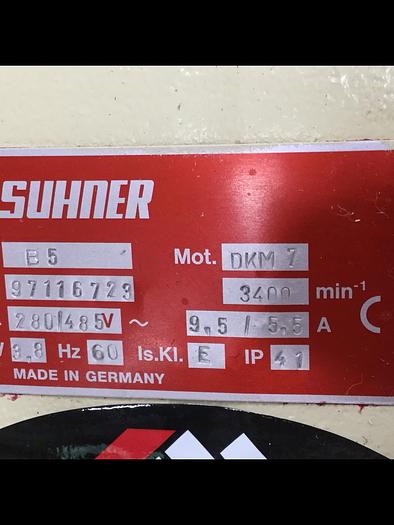 Used SUHNER 5 HP Motor B5 DKM7 5HP #109590