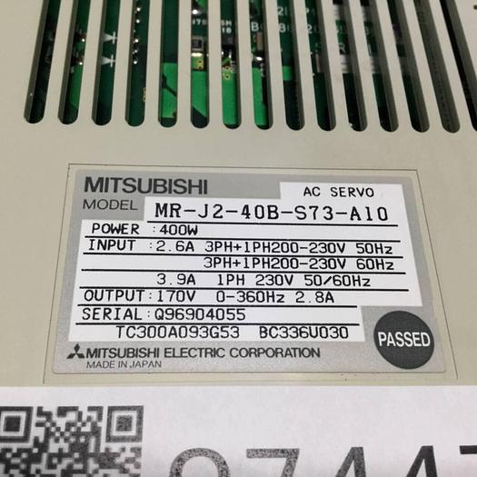 Used MITSUBISHI AC Servo Drive MR-J2-40B-S73-A10 #97447