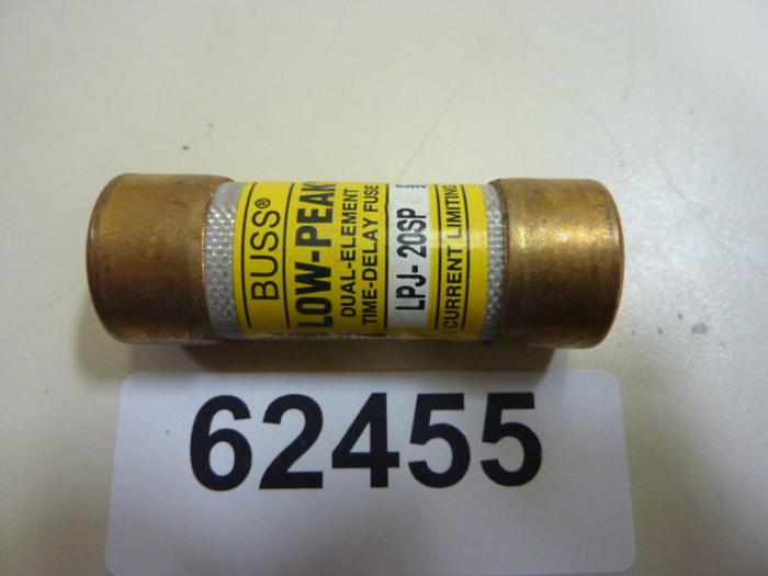 Used BUSSMANN 20 Amp Fuse LPJ-20SP #62455