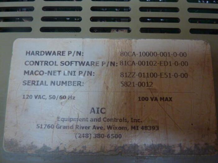 Used BARBER COLMAN Sequence Module 80CA-10000-001-0-00 #30974