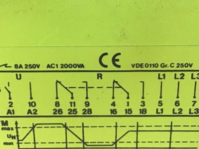Used TELE Monitoring Relay PW 400V O4X #114491