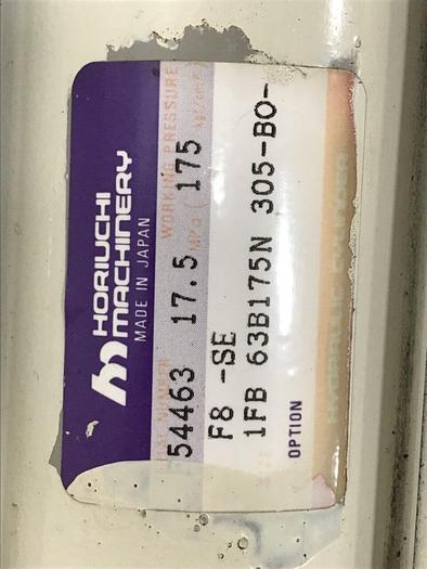 Used HORIUCHI MACHINERY Cylinder F8-SE 1FB63B175N305-BO Used