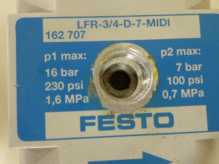 Used FESTO Filter Regulator LFR-3/4-D-7-MIDI #54694