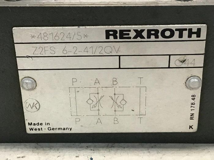 Used REXROTH Hydraulic Valve Z2FS62412QV #140418
