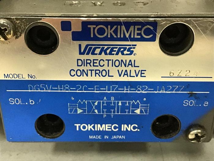 Used TOKIMEC Valve DG5V-H8-2C-E-U7-H-82-JA277 #133065