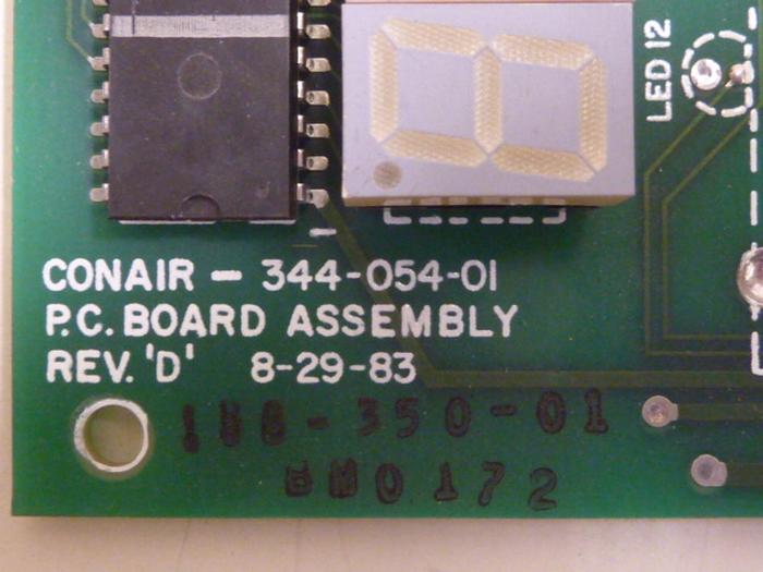 Used CONAIR Circuit Board 344-054-01 #65383