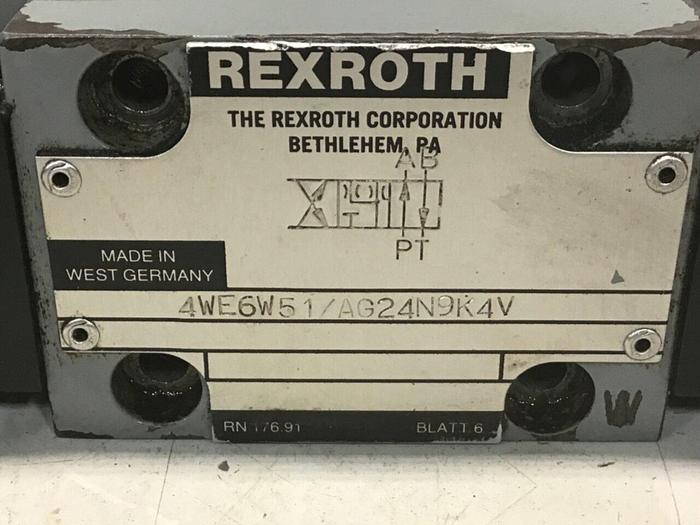 Used REXROTH Valve 4WE6E51/AG24N9K4V Used