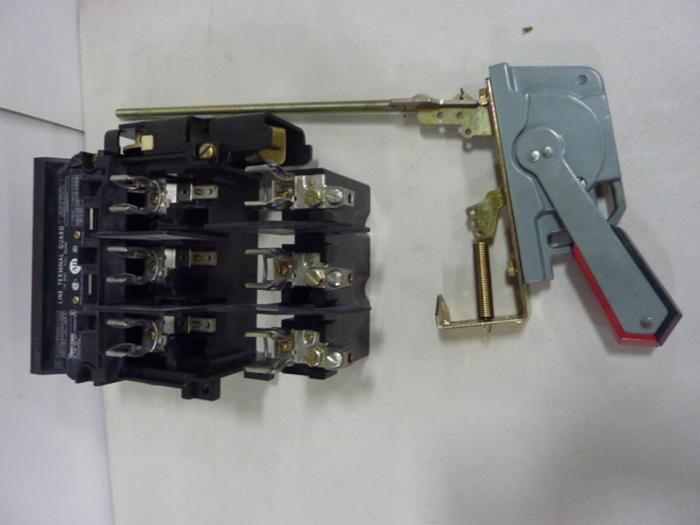 Used ALLEN BRADLEY 60 Amp Disconnect Switch 1494V-DS60 SER A #57440