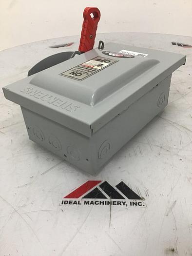 Used SIEMENS 30 Amp Safety Disconnect Switch HNF361 VBII #124082
