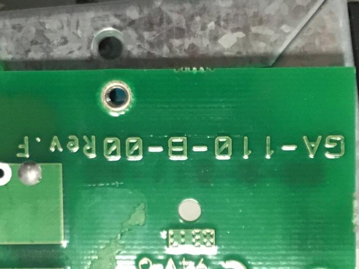 Used GAMMAFLUX Hot Runner Output Board GA-110-B-00 #122182