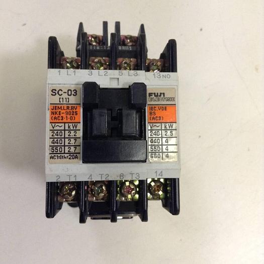 Used FUJI ELECTRIC Contactor SC-03 4NC0A0 #78591