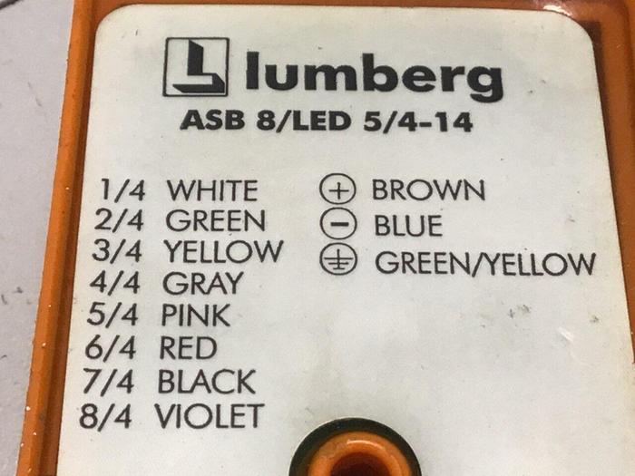 Used LUMBERG Distribution Box ASB 8/LED 5/4-14 #130706