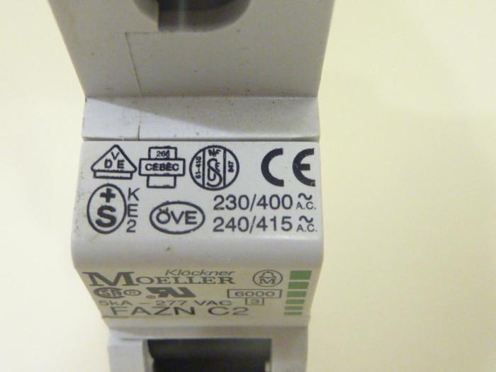 Used MOELLER Circuit Breaker FAZNC2 #43154
