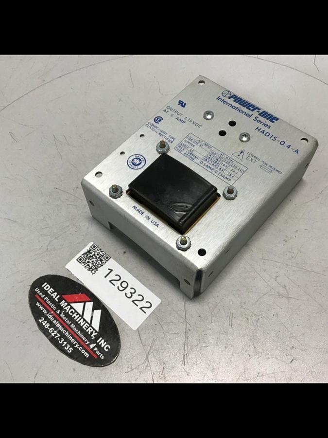 Used POWER ONE Power Supply HAD15-0.4-A USED