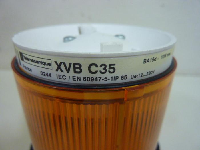 Used TELEMECANIQUE Stack Light Yellow XVB C35 #50172