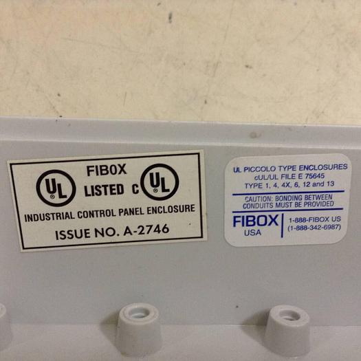 Used FIBOX Industrial Control Panel Enclosure A-2746 #88776