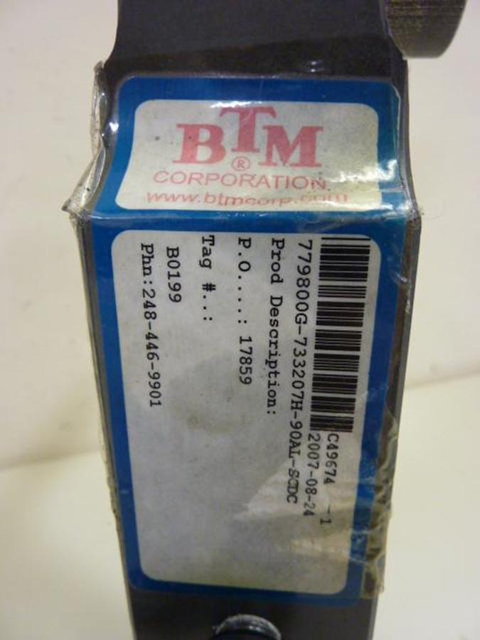 Used BTM CORP Power Clamp 779800G-733207H-90AL-SCDC Used