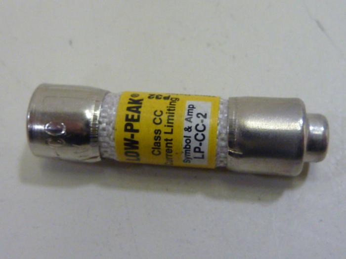 Used BUSSMANN 2 Amp Fuse LP-CC-2 #62239