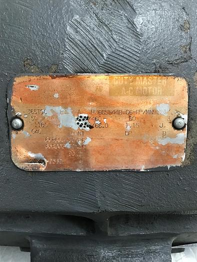 Used RELIANCE ELECTRIC Duty Master AC Motor P36G5544B-G6-RP/MN9351 Used #143001