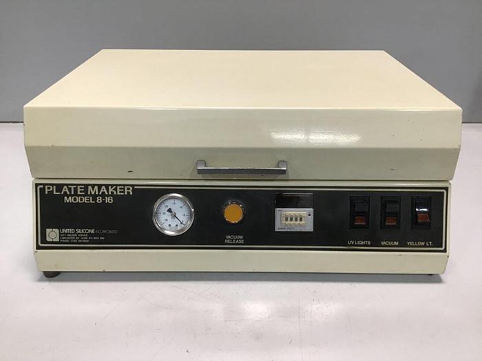 Used UNITED SILICONE Plate Maker 8-16 #115802