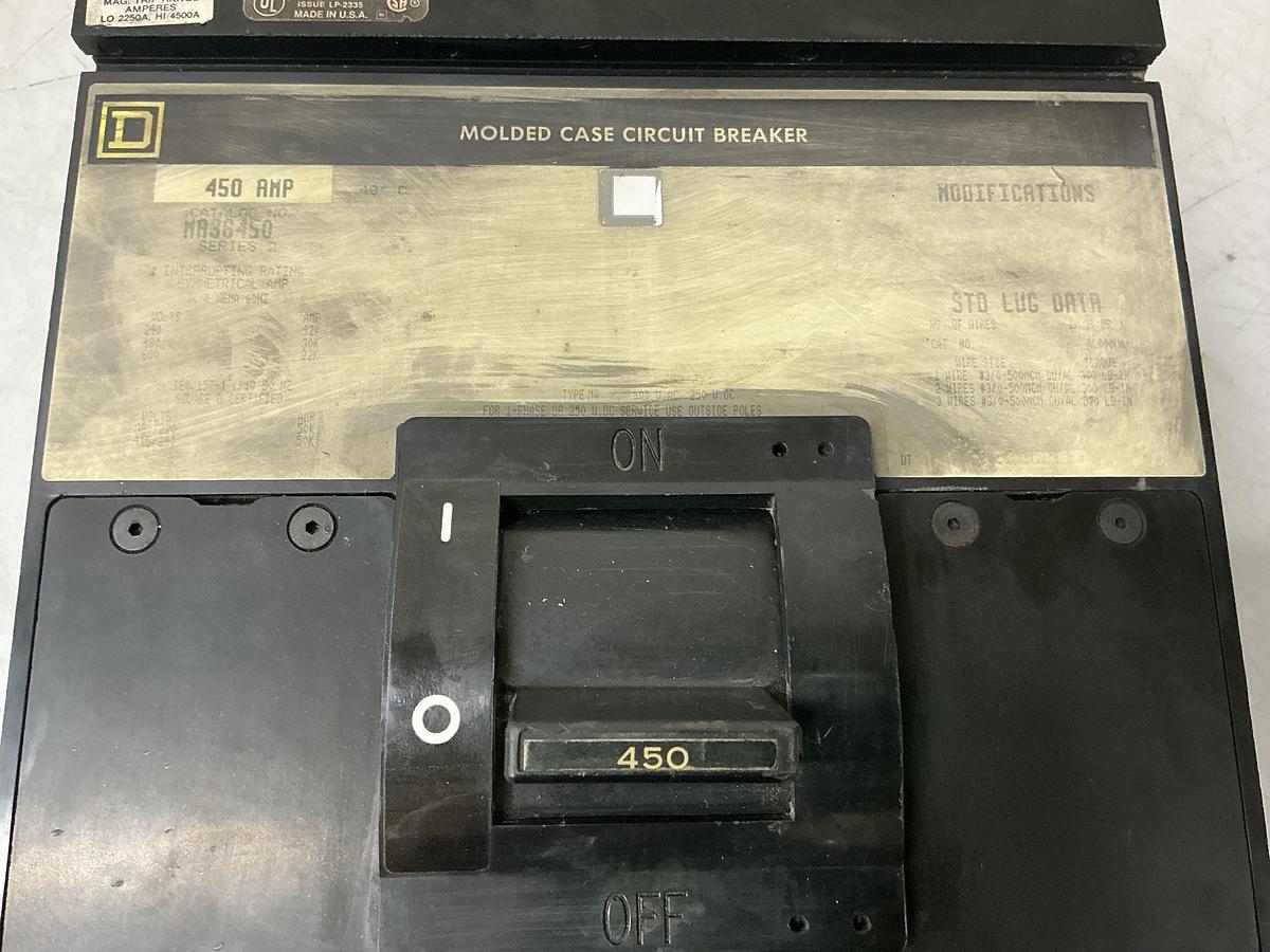 Used SQUARE D MA36450