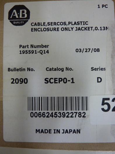 ALLEN BRADLEY Communication Cable SCEP0-1 SER D #52397