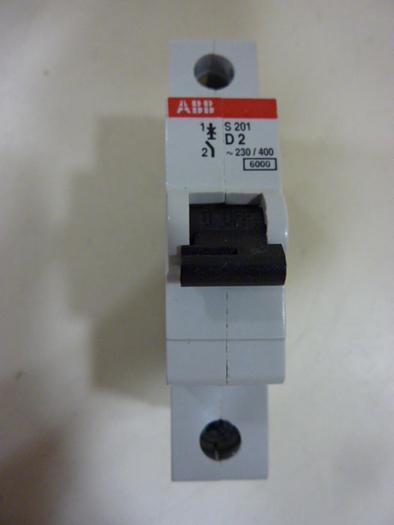 Used ABB 2 Amp Circuit Breaker S201-D2 #52189