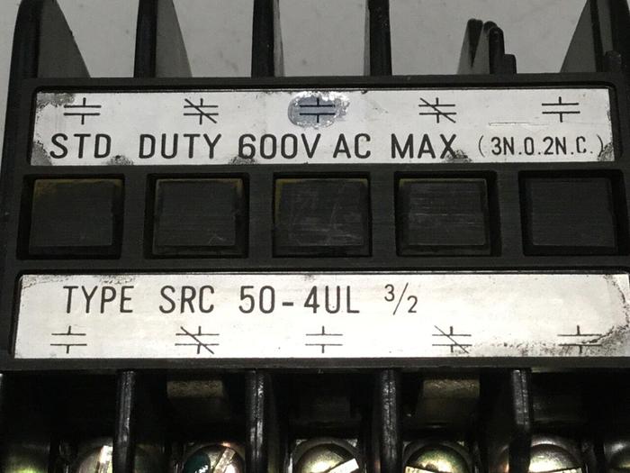 Used FUJI ELECTRIC Auxiliary Relay SRC50-4 UL #109240
