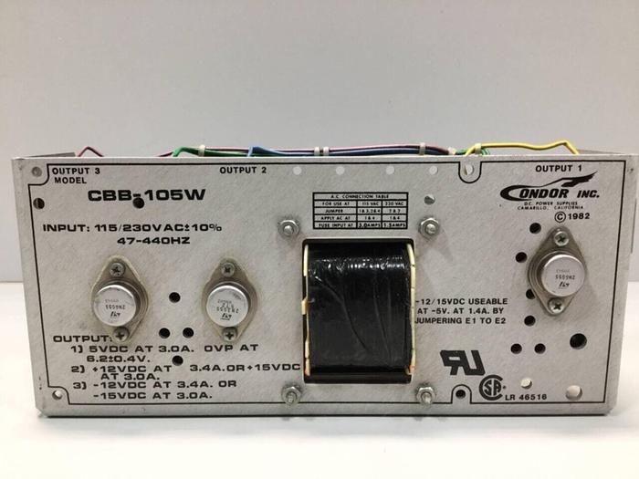 Used CONDOR Power Supply CBB-105W #92792