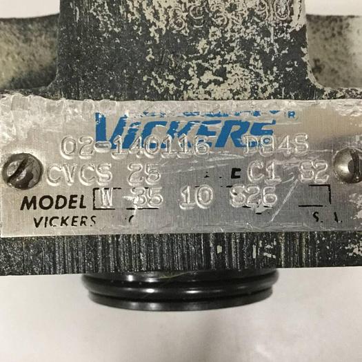 Used VICKERS Valve CVCS25C1S2W3510S26 #99576